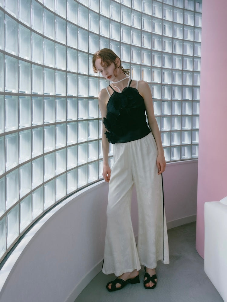 Satin Jacquard Pants｜サテンジャガードパンツ – MARTE