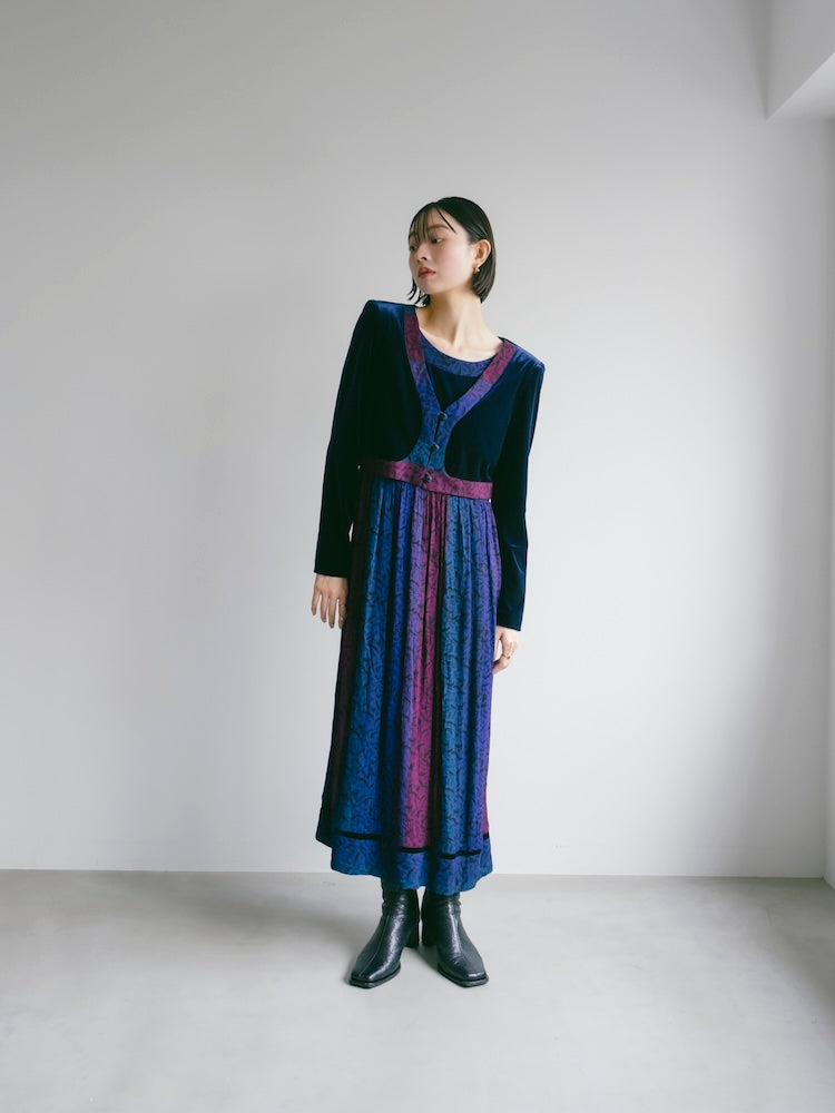 MARTE vintageワンピース Marte - MARTE vintage 花柄ドレスワンピースの通販 by mumu's