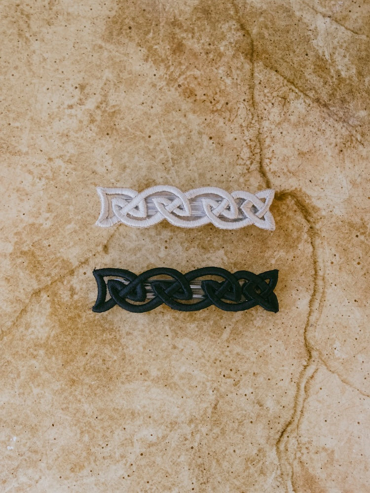 Embroidery Hair Barrette "Sophia"