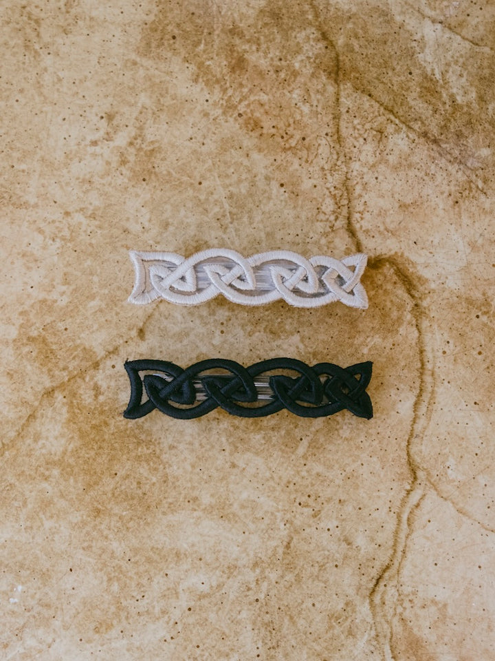 Embroidery Hair Barrette "Sophia"