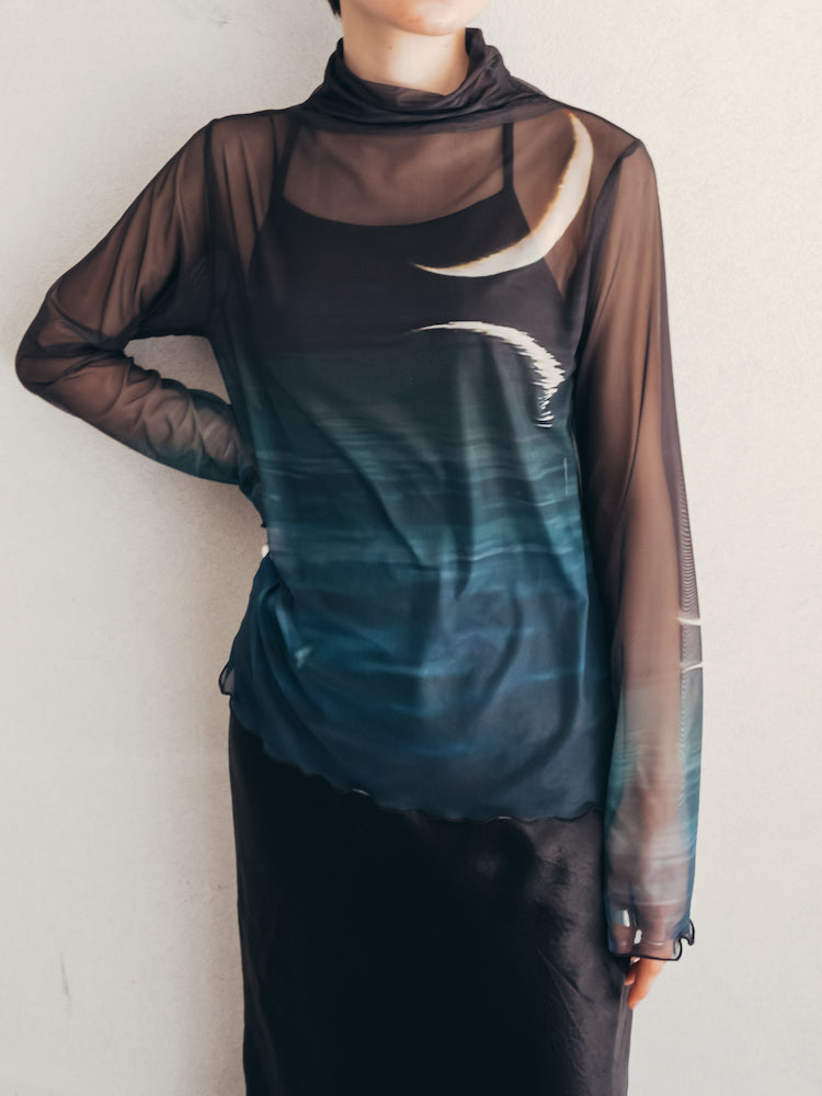 High Neck Sheer Top / 04Crescent｜ハイネックシアートップス – MARTE
