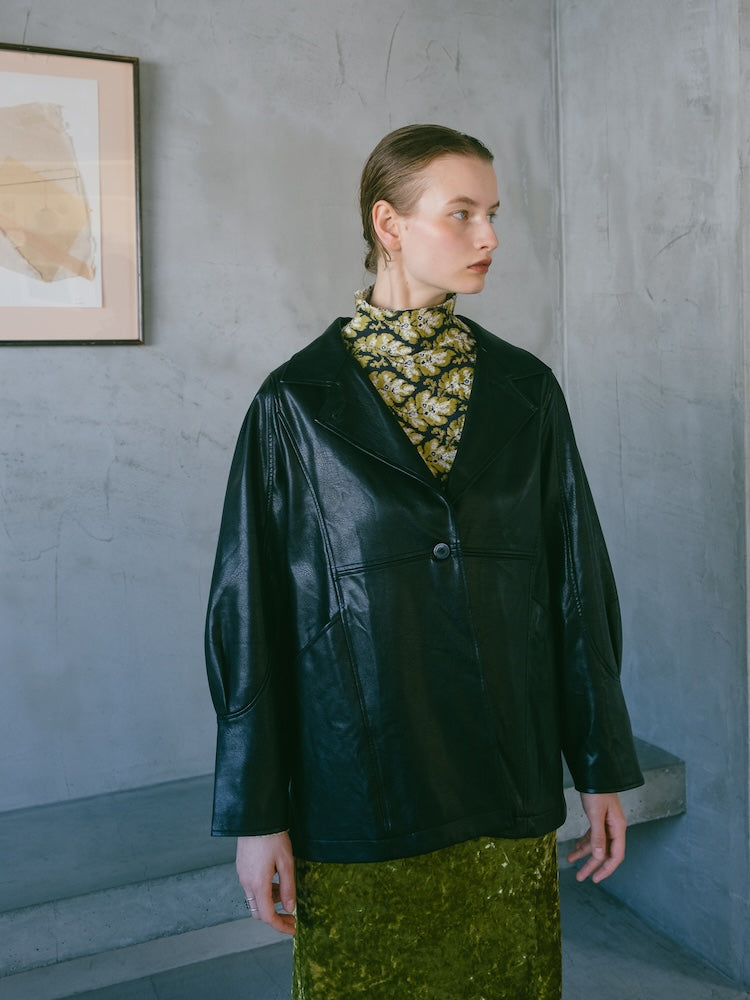 sahara ジャケットmarte Fake Leather Jacket｜レザージャケット – MARTE