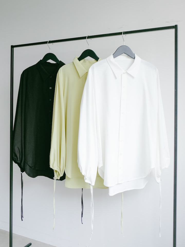 【26ss_EXB】Drawstring Cuff Over Shirt