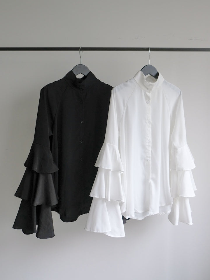 【26ss_EXB】Tiered Sleeve Blouse