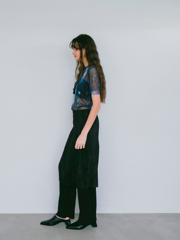 Half Sleeve Sheer Top