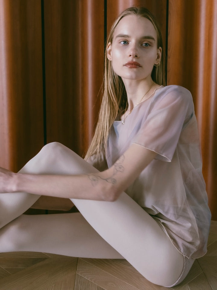 モデル身長：167cm / カラー：04 PaleSky