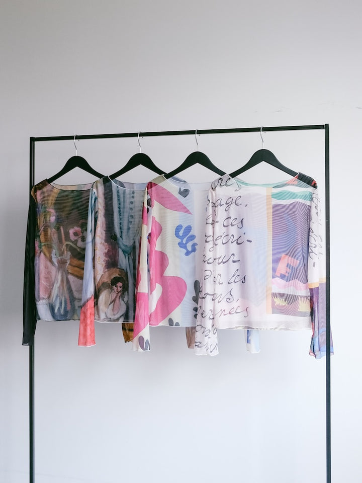 【26ss_EXB】Sheer Top "HENRI MATISSE"