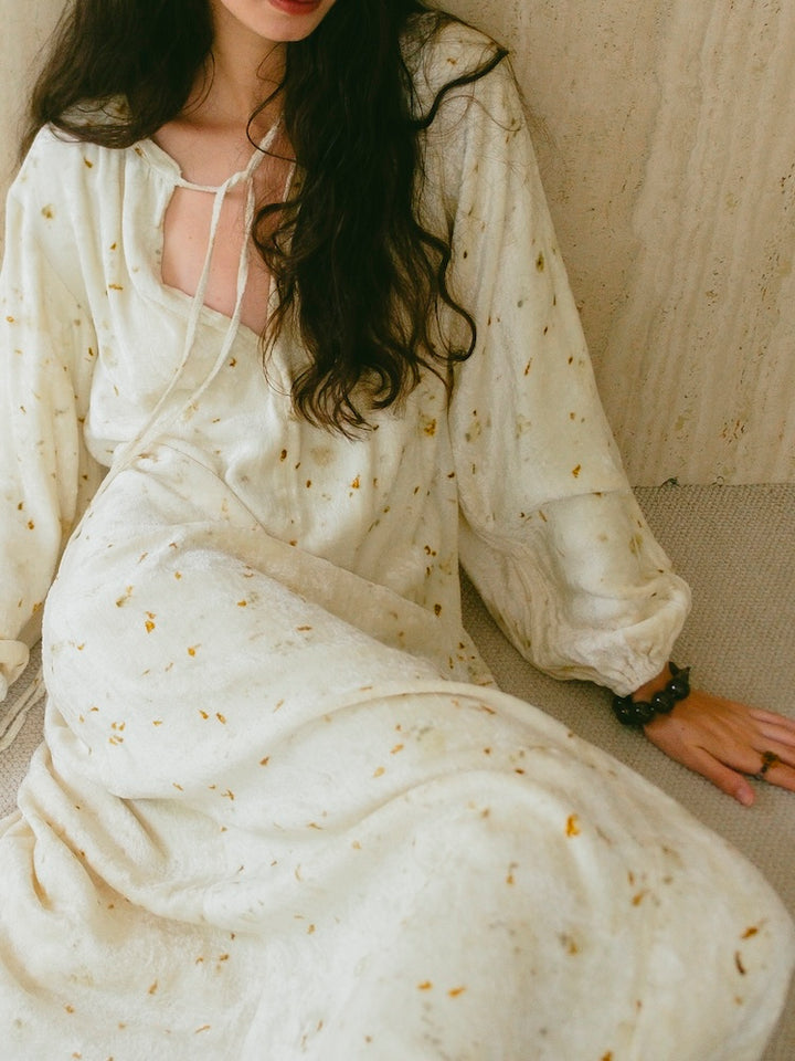 モデル身長：175cm / カラー：Ivory