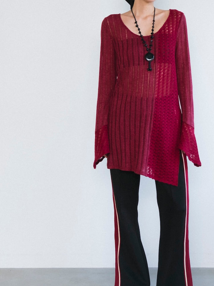 モデル身長：163cm / カラー：Bordeaux