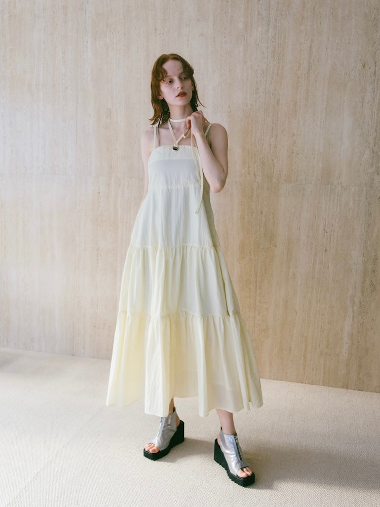 Eyelet Tiered Dress/アイレットティアードワンピース Eyelet Tiered Dress｜アイレットティアードドレス – MARTE