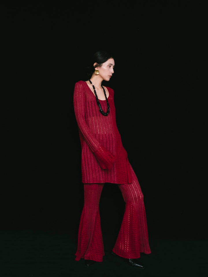 モデル身長：163cm / カラー：Bordeaux