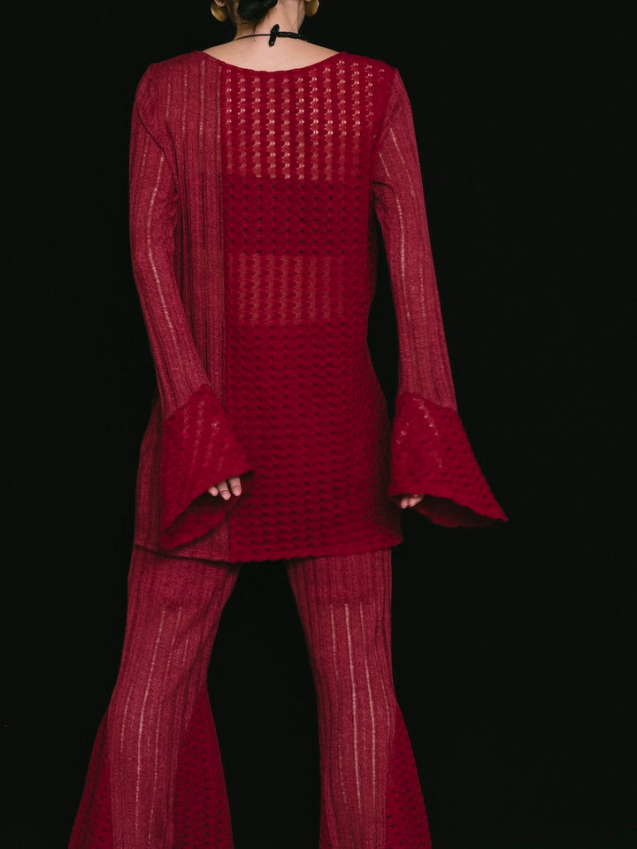 モデル身長：163cm / カラー：Bordeaux