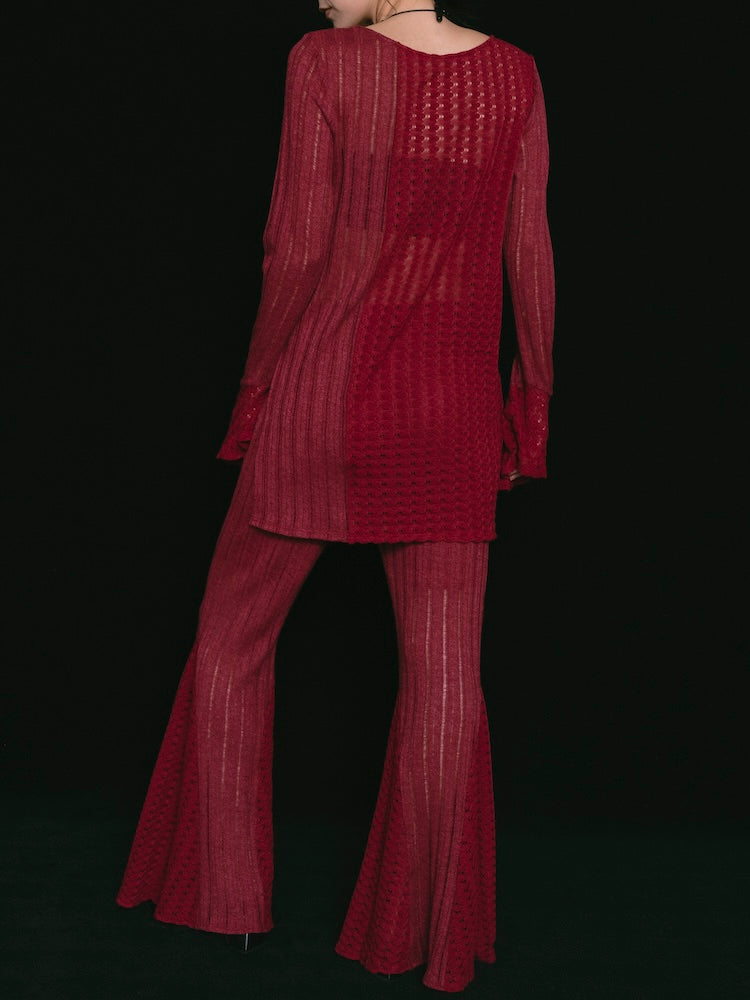 モデル身長：163cm / カラー：Bordeaux