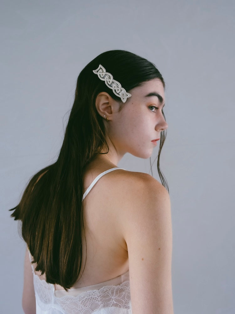 Embroidery Hair Barrette 
