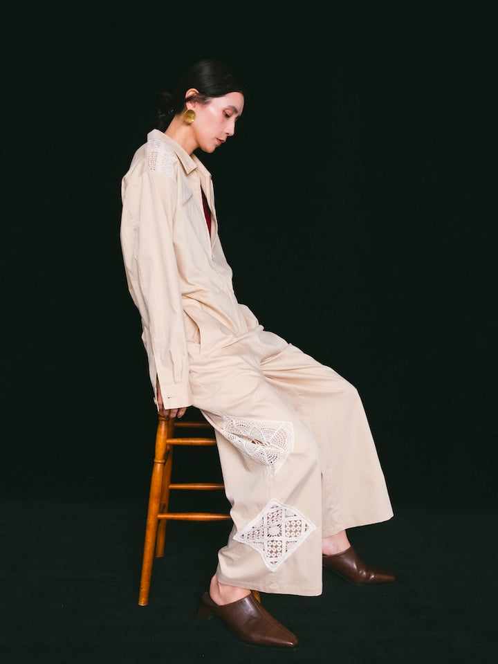 モデル身長：163cm / カラー：Beige