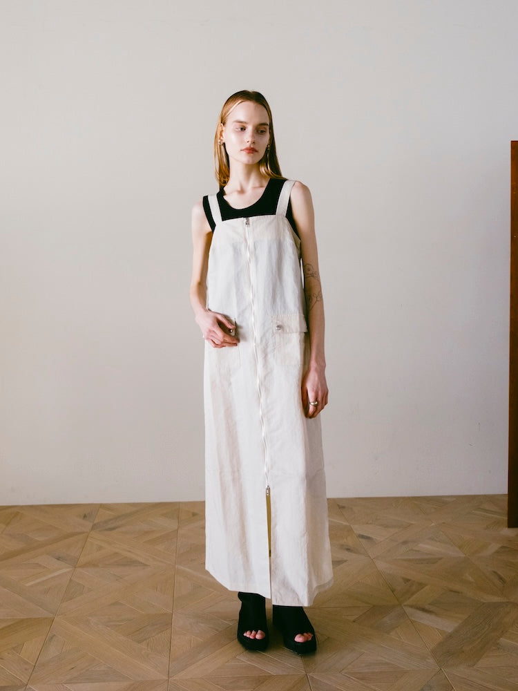 2piece Nylon Salopette/2ピースナイロン素材サロペット 2piece Nylon Salopette｜2ピースナイロン素材サロペット – MARTE
