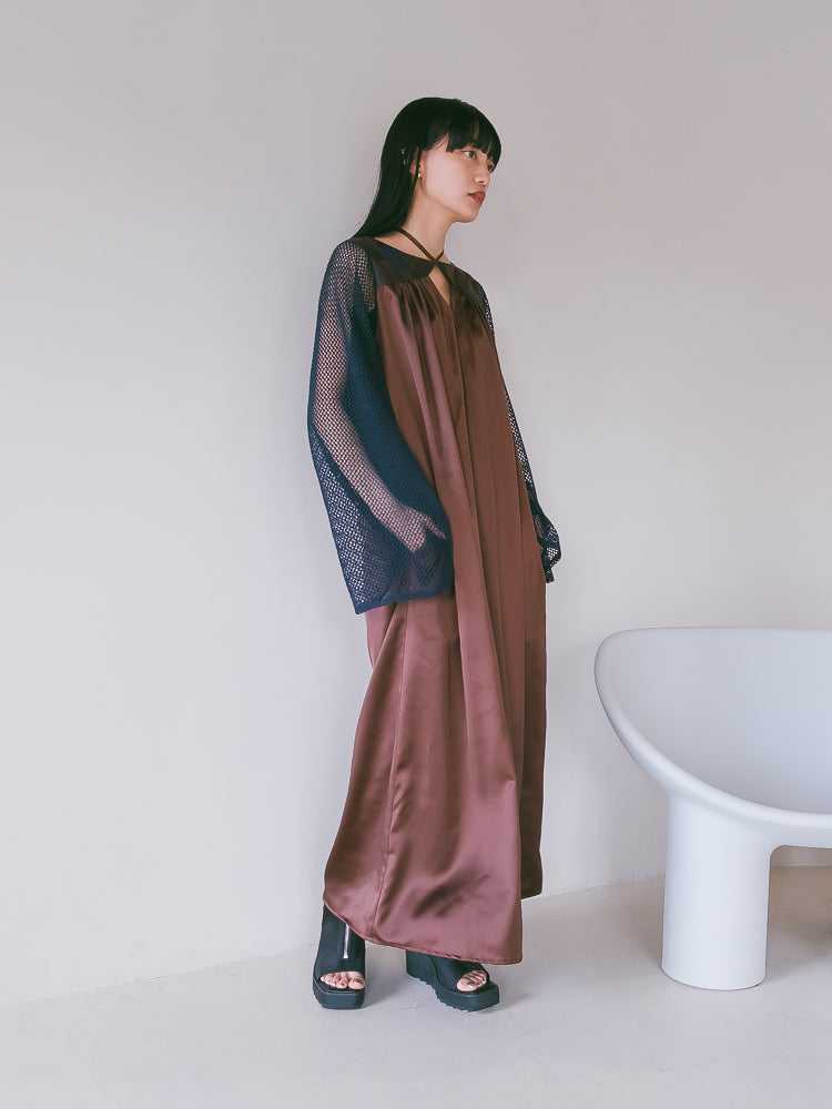 Mesh Sleeve Dress｜メッシュスリーブドレス – MARTE
