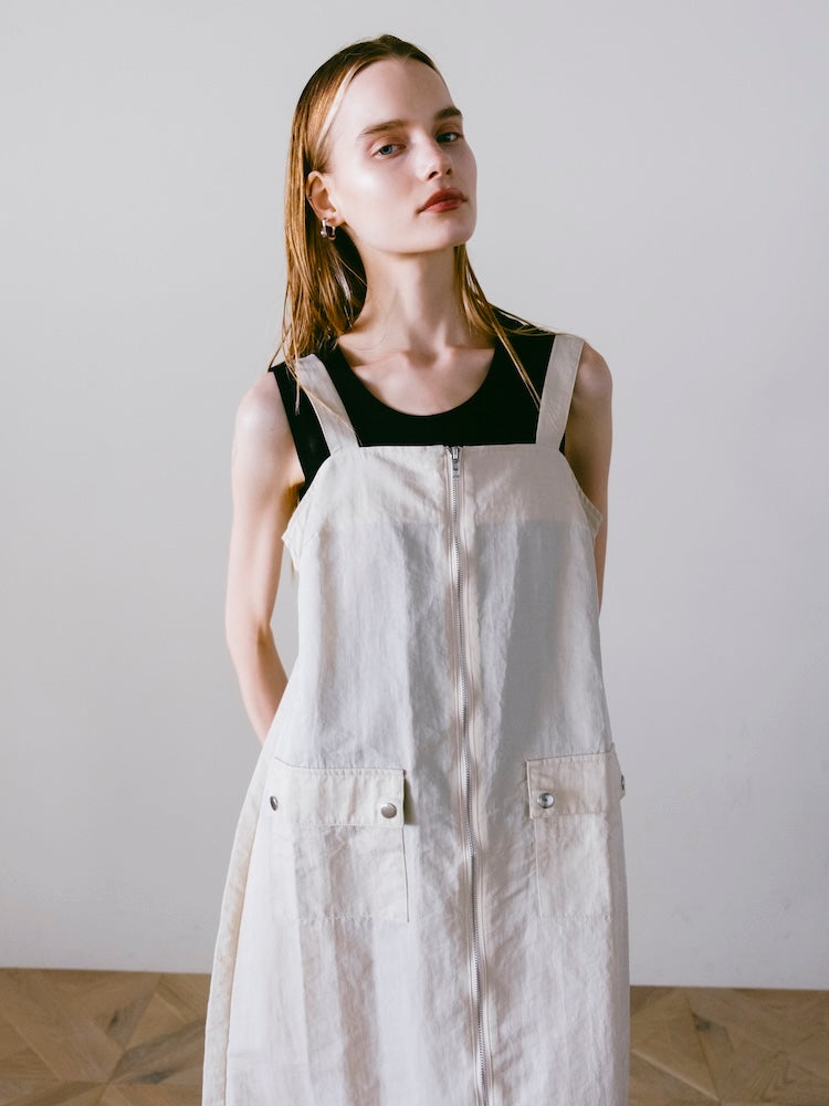 2piece Nylon Salopette/2ピースナイロン素材サロペット 2piece Nylon Salopette｜2ピースナイロン素材サロペット – MARTE