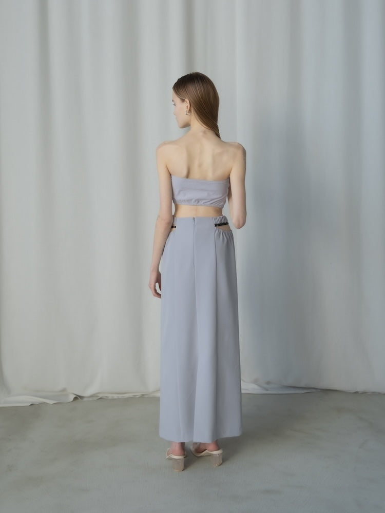 モデル身長：167cm / カラー：Lilac×White / 着用サイズ：Sサイズ