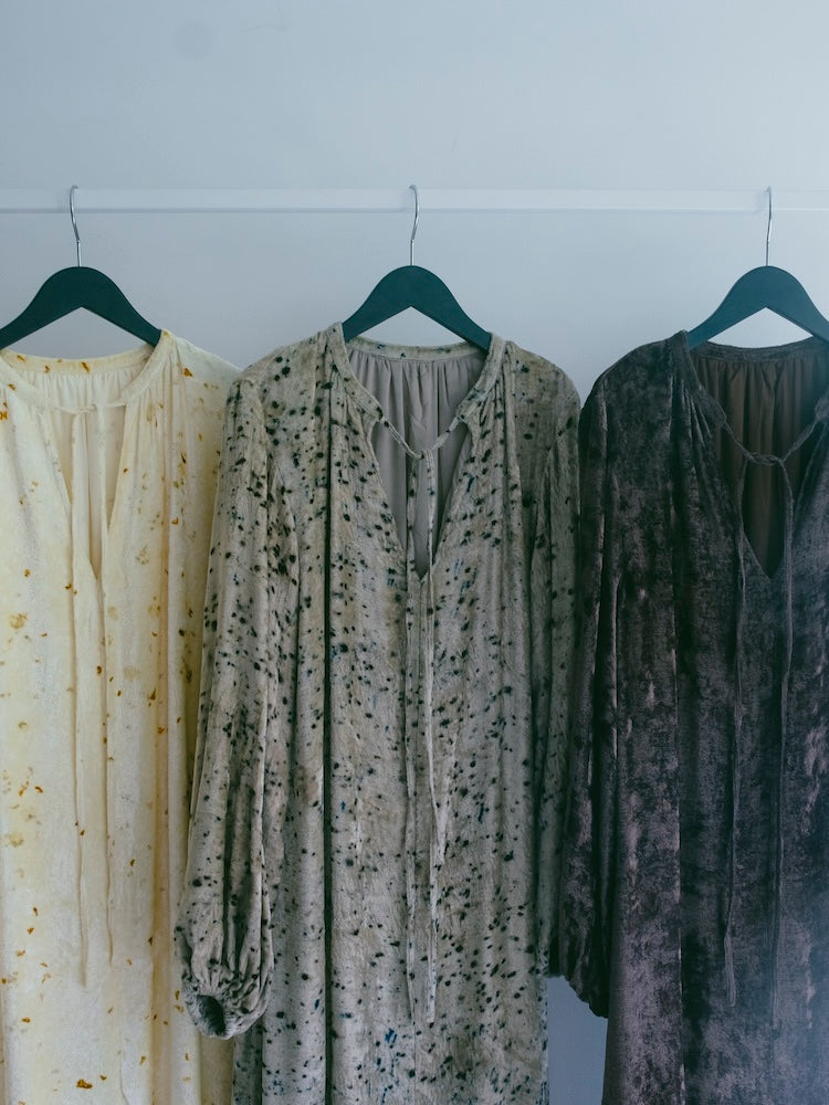 Botanical Dye Velour Dress