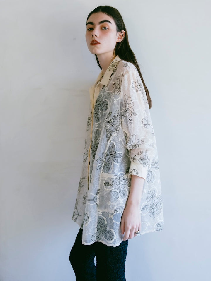 モデル身長：176cm / カラー：Ivory