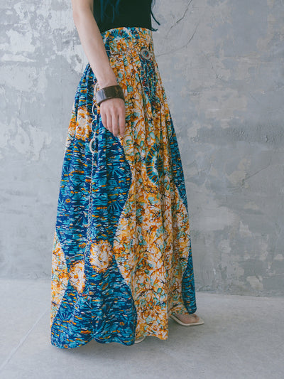 Abstract Batik Long Skirt