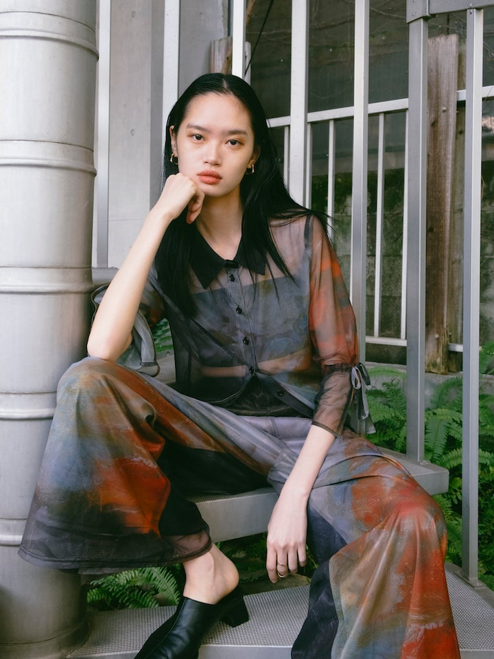 モデル身長：172cm / カラー：02 Fleurs