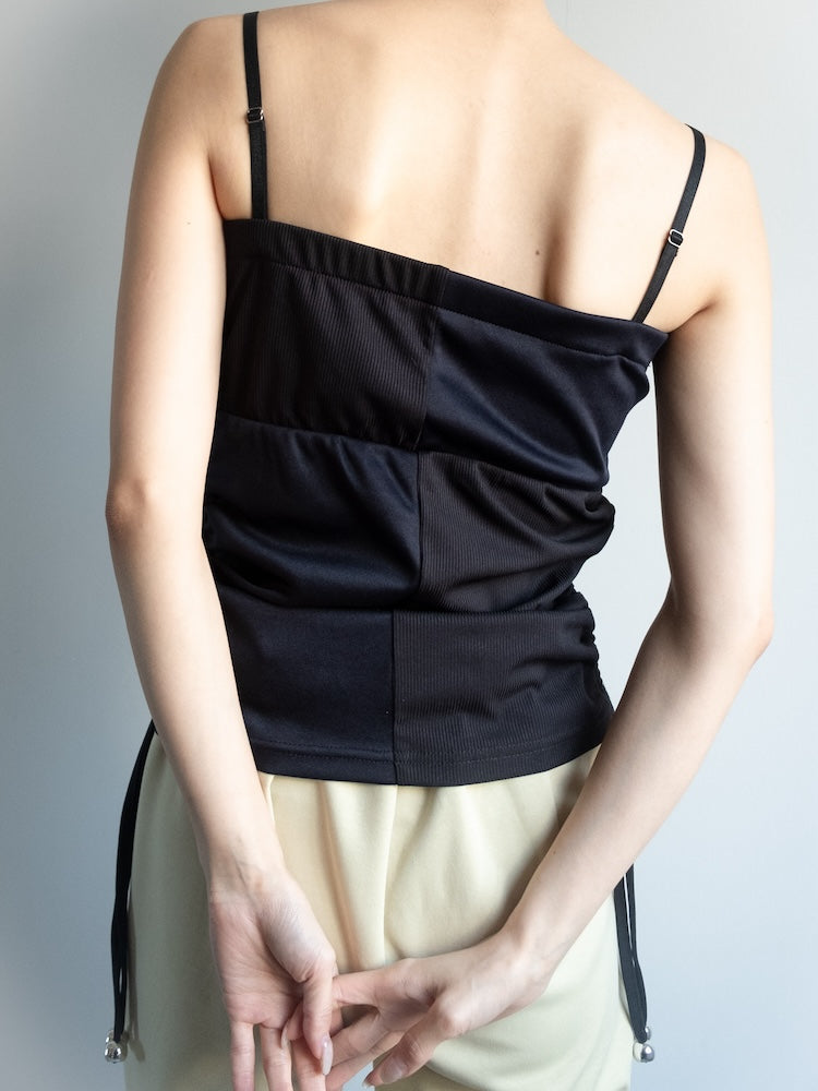 モデル身長：158cm / カラー：Black×Navy