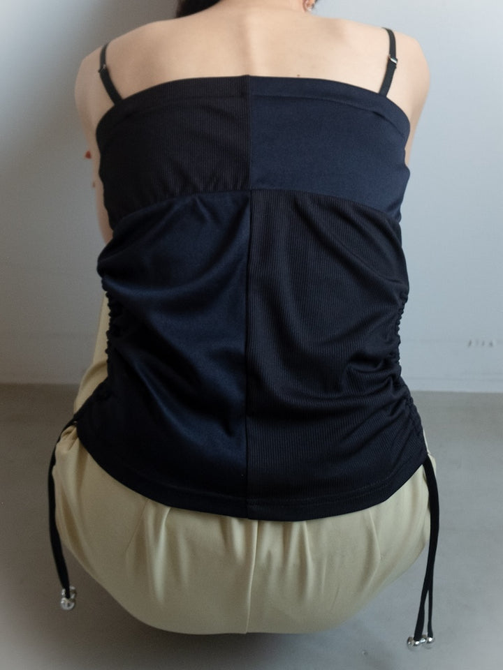 モデル身長：158cm / カラー：Black×Navy