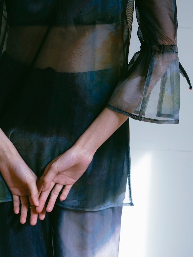 モデル身長：172cm / カラー：02 Fleurs