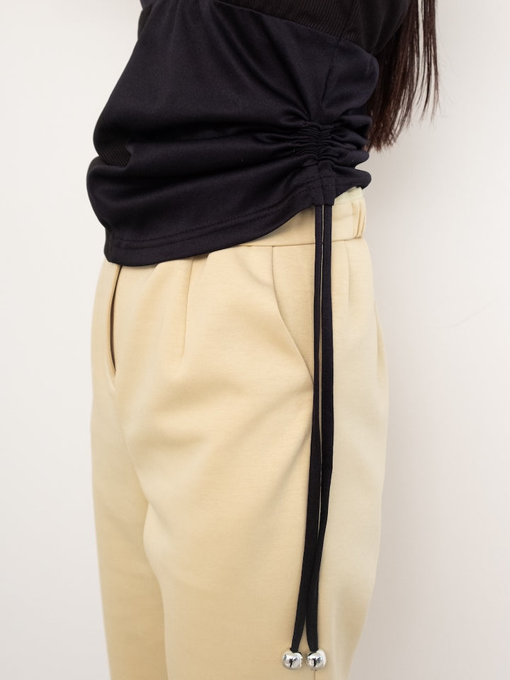 モデル身長：158cm / カラー：Black×Navy