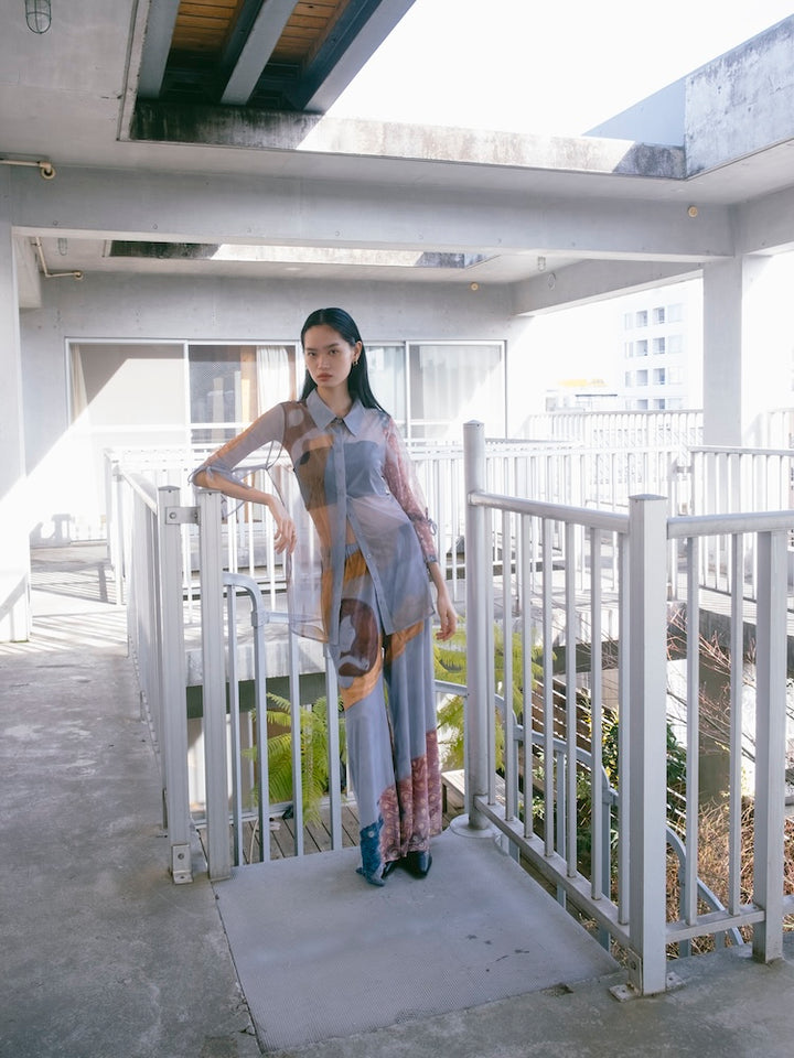 モデル身長：172cm / カラー：03 Paradise ※サンプル着用。丈が3cm短くなります。