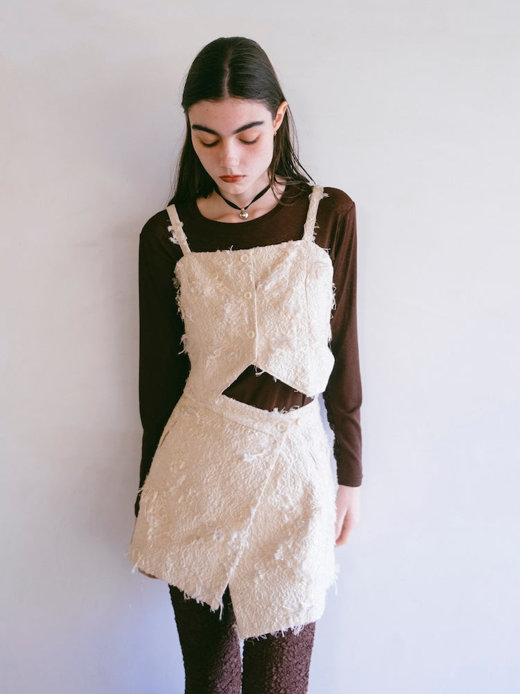 モデル身長：176cm / カラー：Ivory