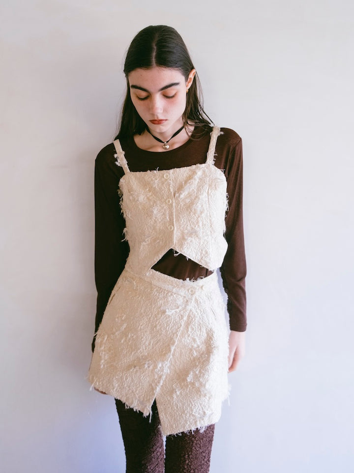 モデル身長：176cm / カラー：Ivory