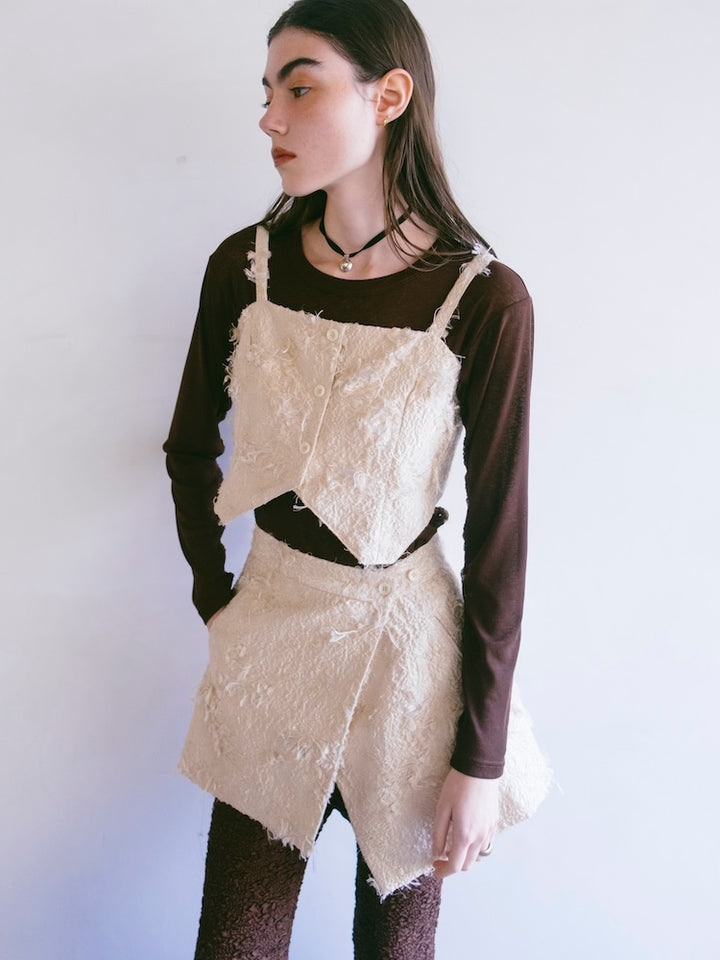 モデル身長：176cm / カラー：Ivory