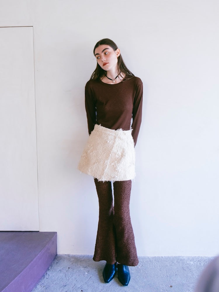 モデル身長：176cm / カラー：Ivory