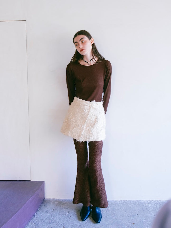 モデル身長：176cm / カラー：Ivory