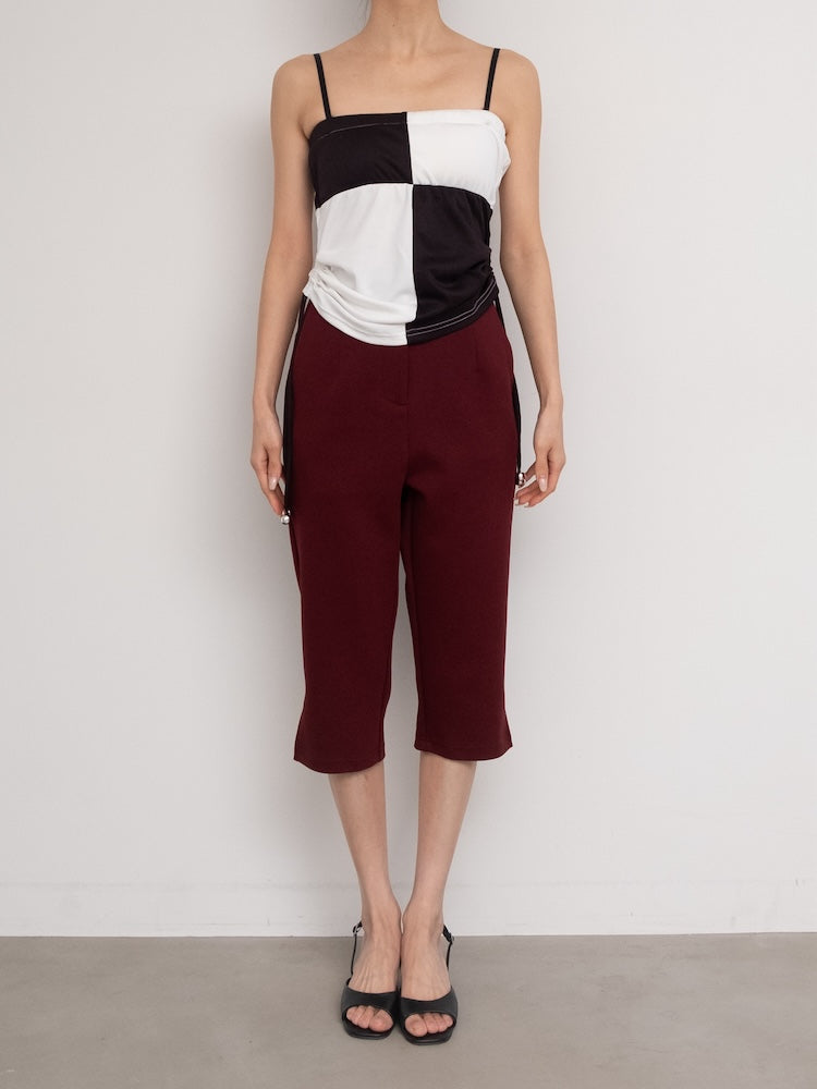 モデル身長：158cm / カラー：Black×Ivory