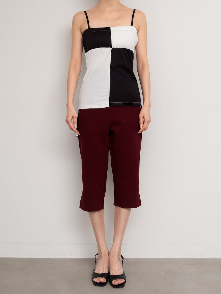 モデル身長：158cm / カラー：Black×Ivory