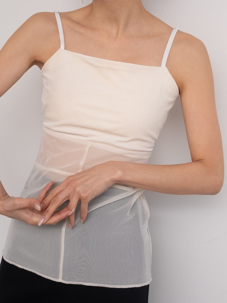 モデル身長：158cm / カラー：Ivory