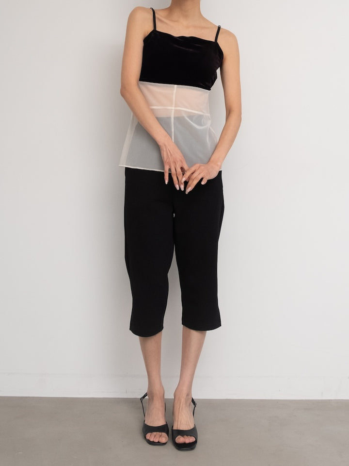 モデル身長：158cm / カラー：Black×White