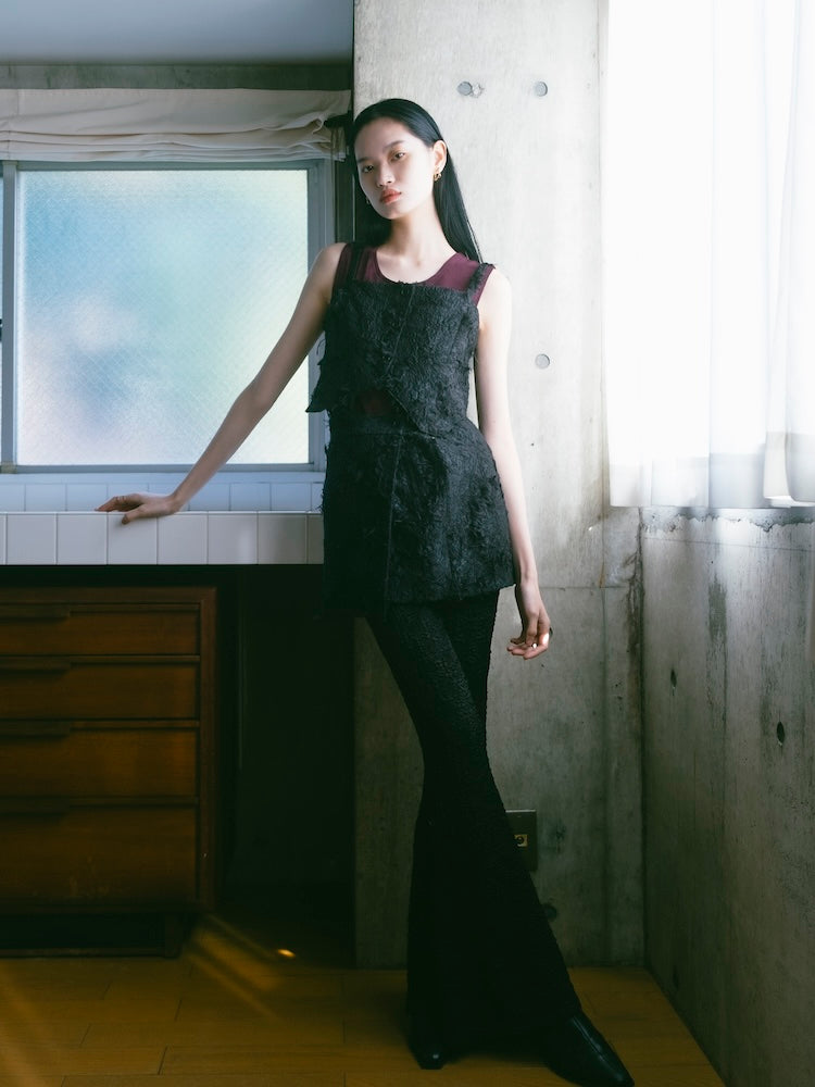 Multiway Cut Jacquard Bustier｜ジャガード織りビスチェ＆エプロン