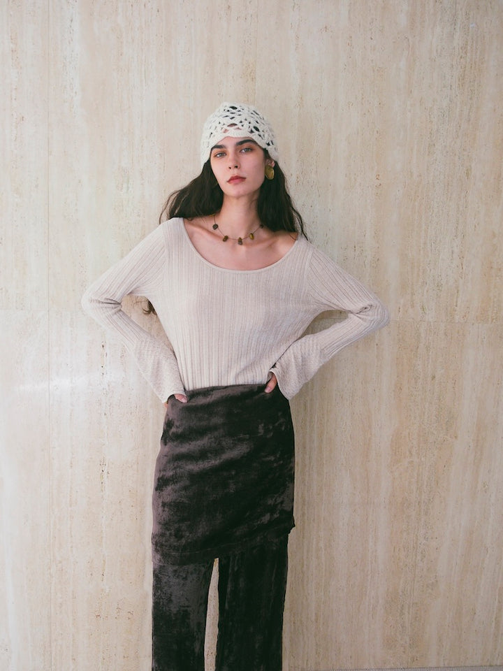 モデル身長：175cm / カラー：Beige