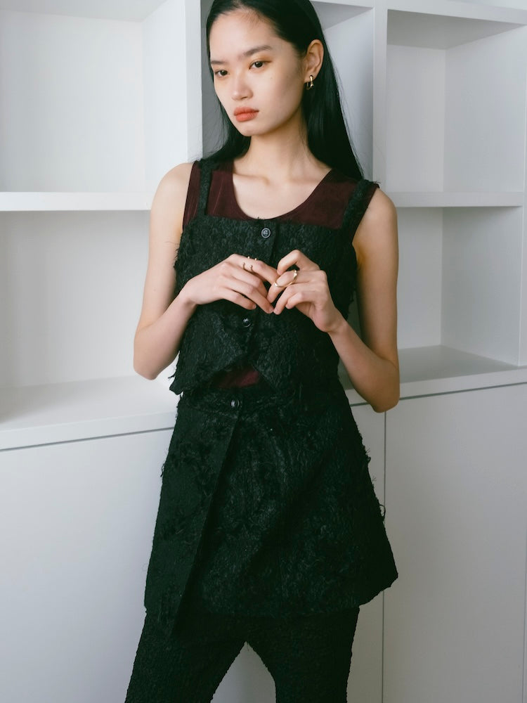 Multiway Cut Jacquard Bustier｜ジャガード織りビスチェ＆エプロン