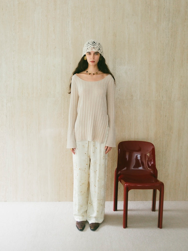 モデル身長：175cm / カラー：Ivory