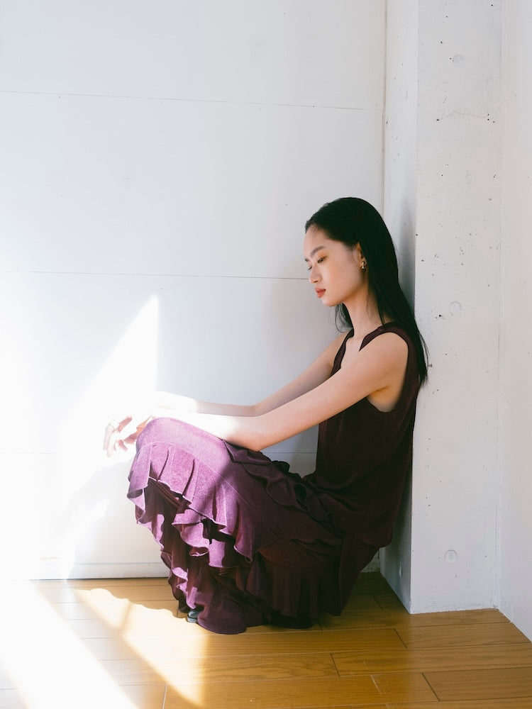 モデル身長：172cm / カラー：Wine