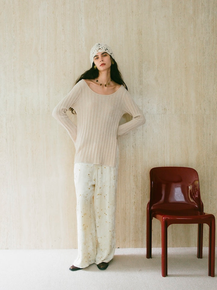 モデル身長：175cm / カラー：Ivory