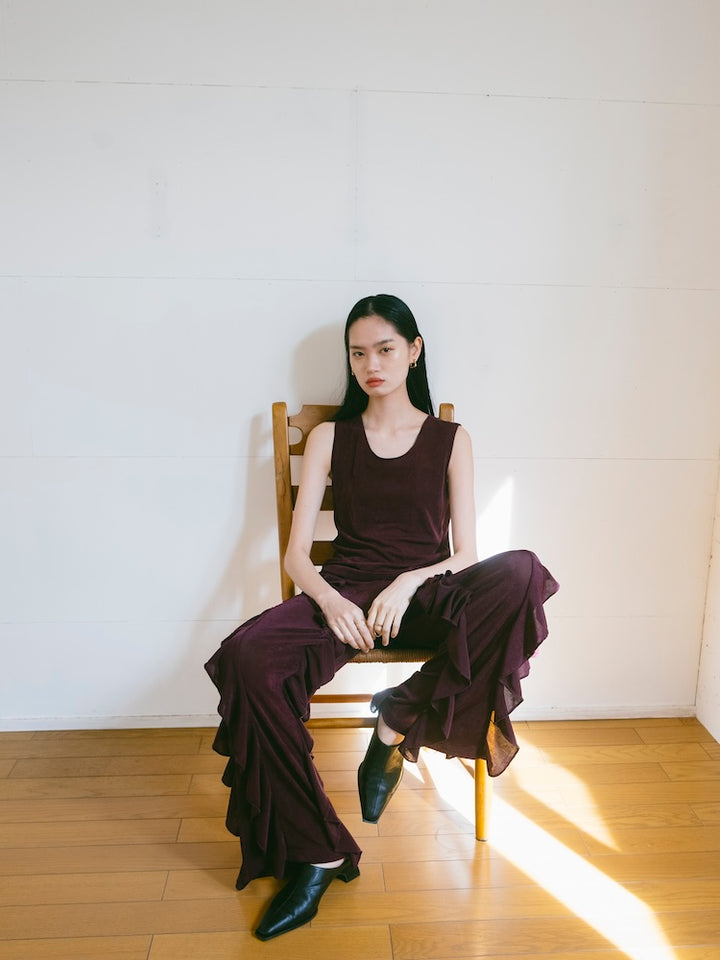 モデル身長：172cm / カラー：Wine