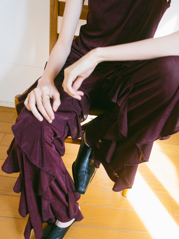 モデル身長：172cm / カラー：Wine