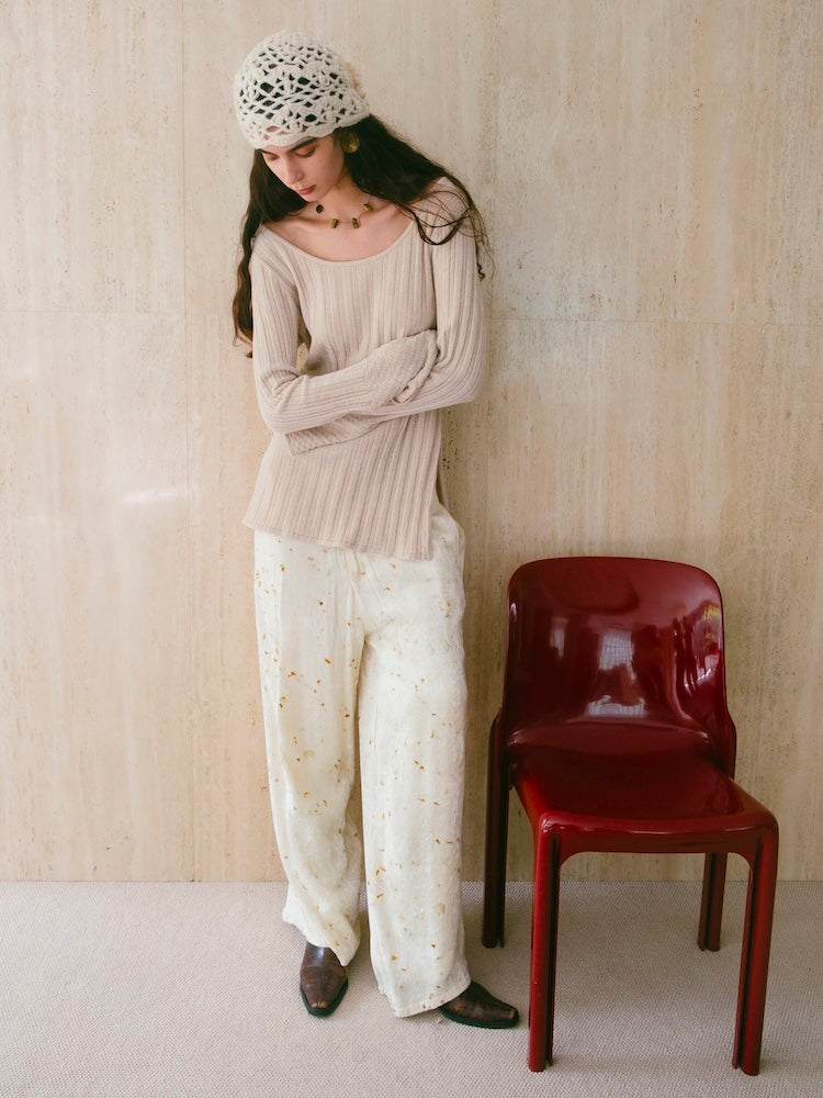 モデル身長：175cm / カラー：Ivory